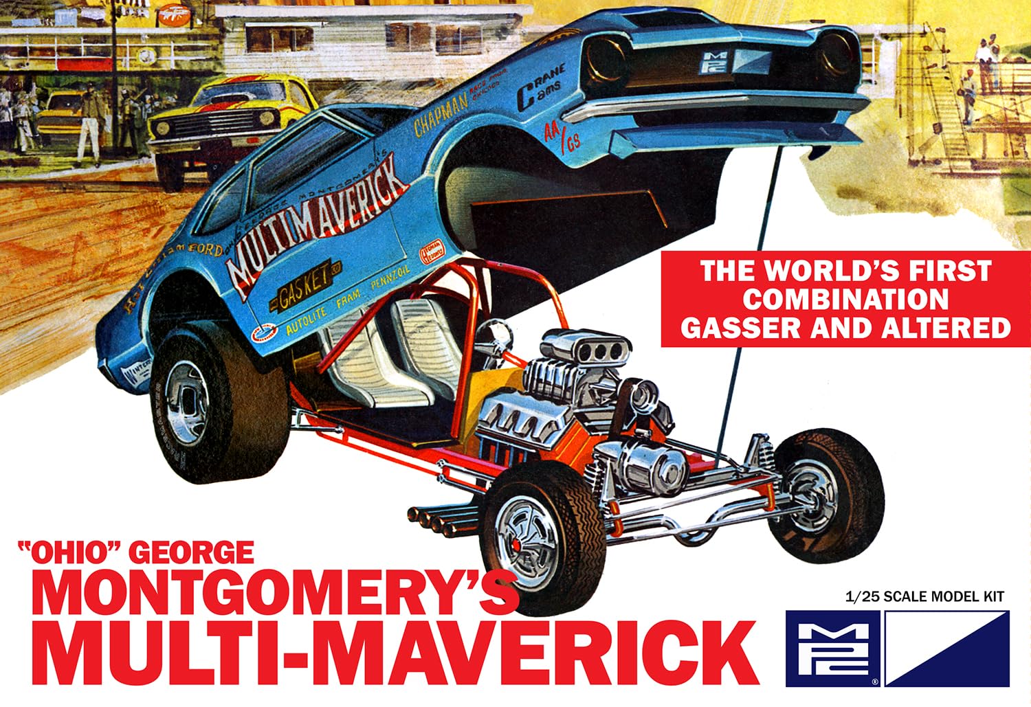 MPC 1/25 Ohio George Montgomery Multi Maverick Fun Car Model Kit