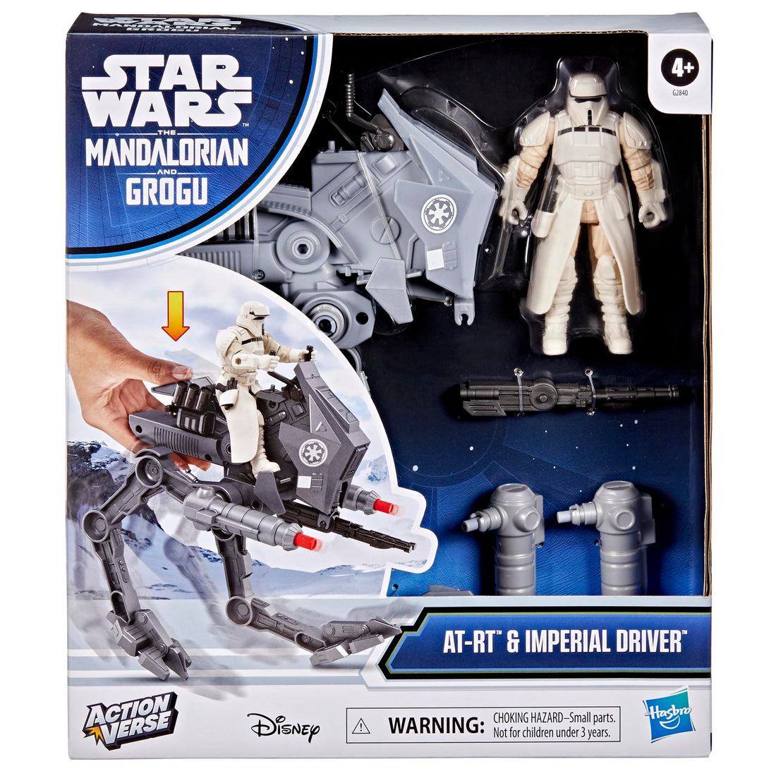 Hasbro Star Wars Mandalorian Grogu Action Figures and AT-RT Vehicle