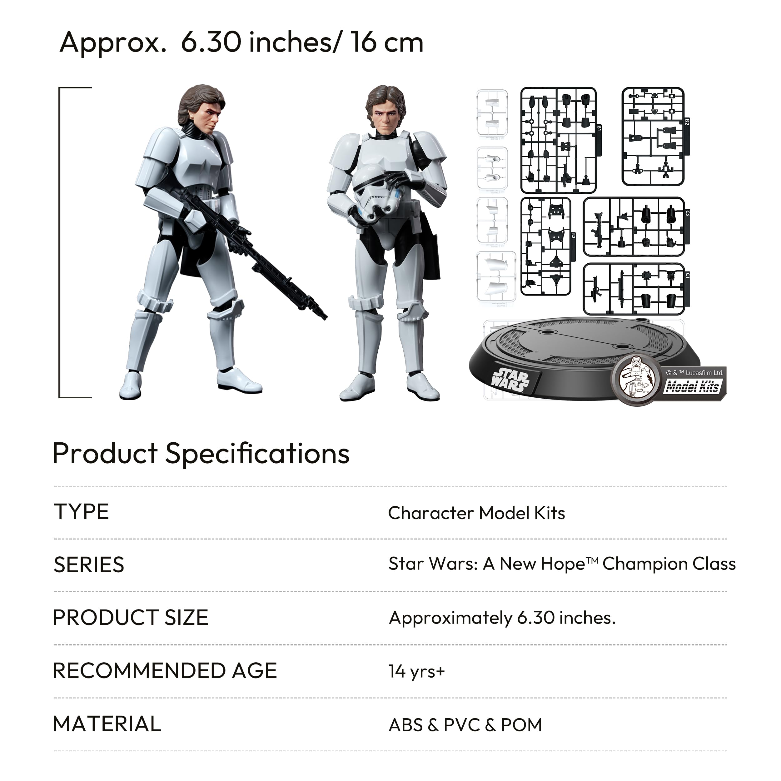 BLOKEES Star Wars Han Solo Stormtrooper Model Kit Assembly