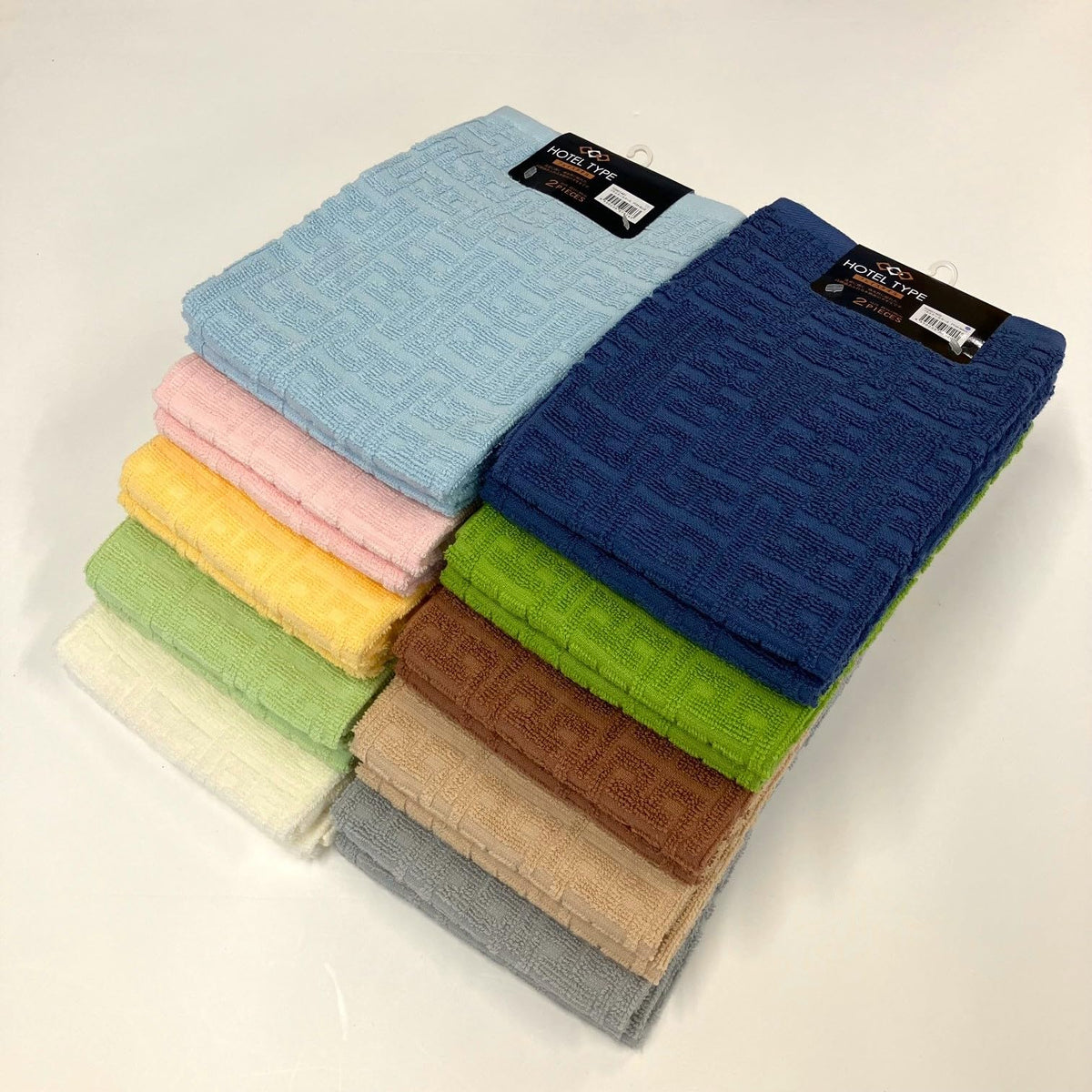 Hayashi Face Towel Set Hotel Style Variety Colors 34x80cm