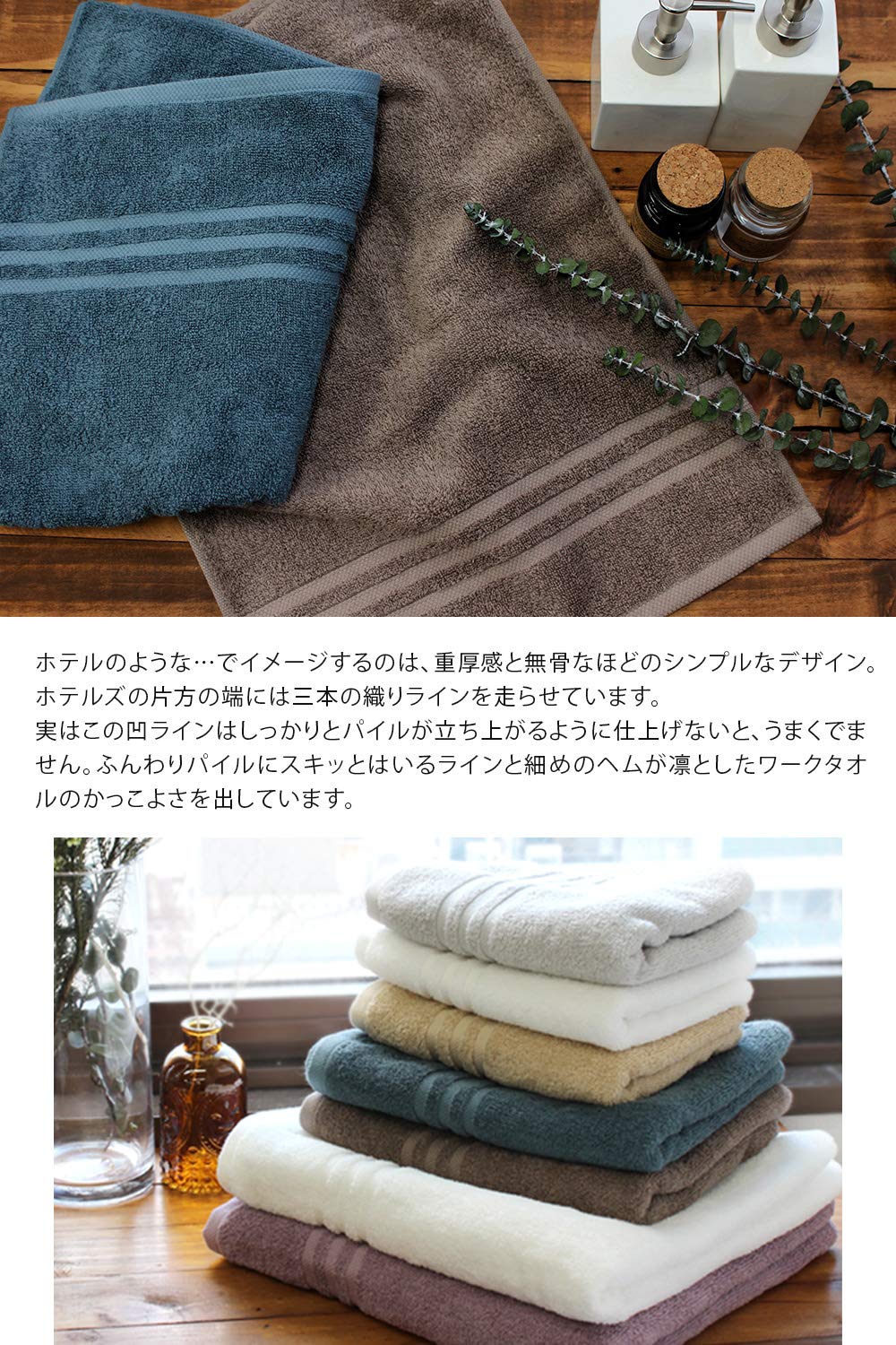 hiorie Imabari Face Towel Silver Gray Made in Japan