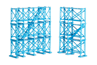 Plum 1/64 Scale Model Kit Blue Scaffold Plastic Set