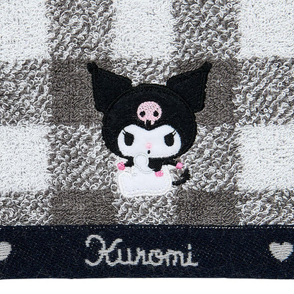SANRIO Imabari Face Towel featuring Kuromi 100% Cotton Made in Japan