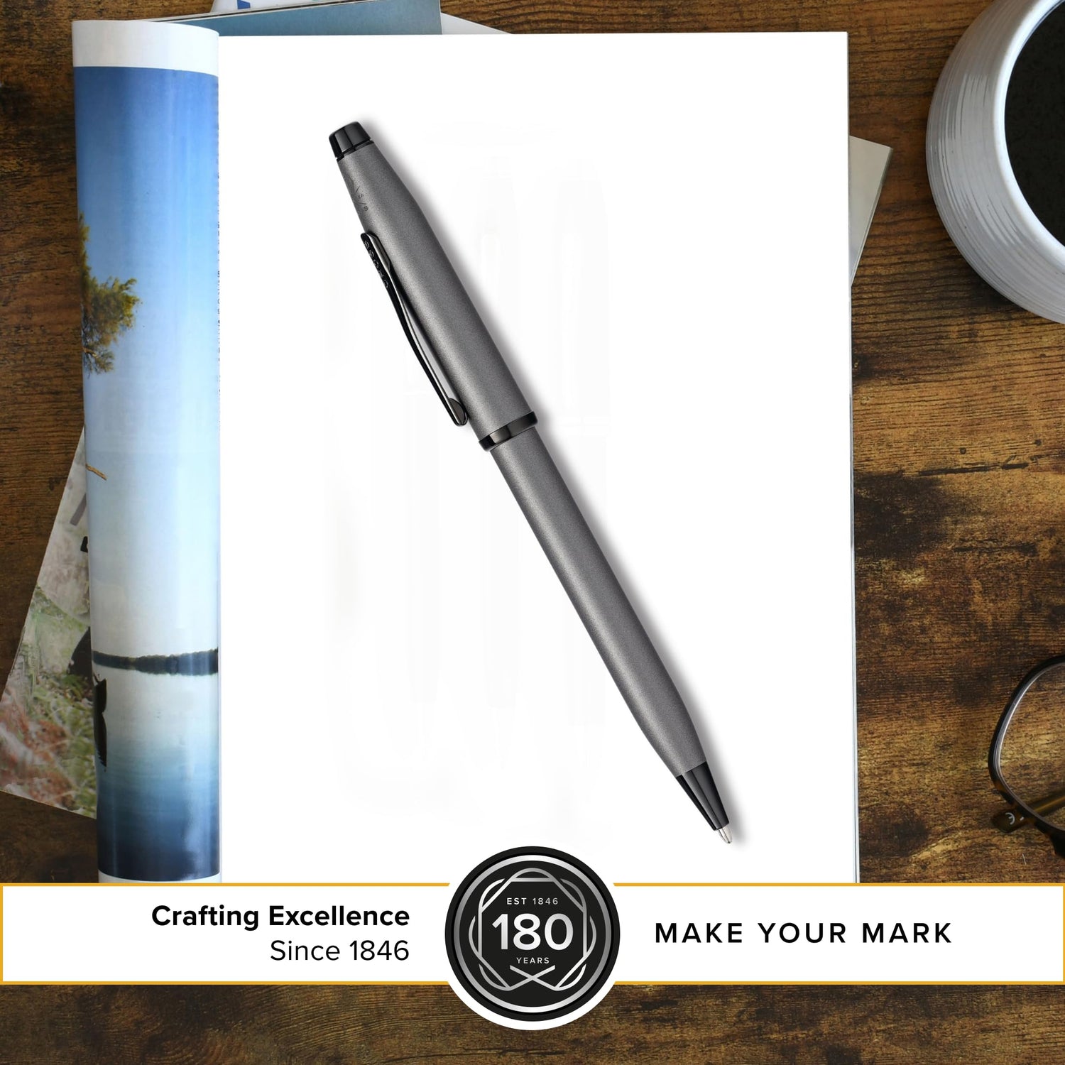 Cross Century II Gunmetal Gray Premium Gift Boxed Ballpoint Pen