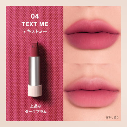 3CE Cashmere Hug Lipstick 04 Text Me Long-Lasting Lip Color