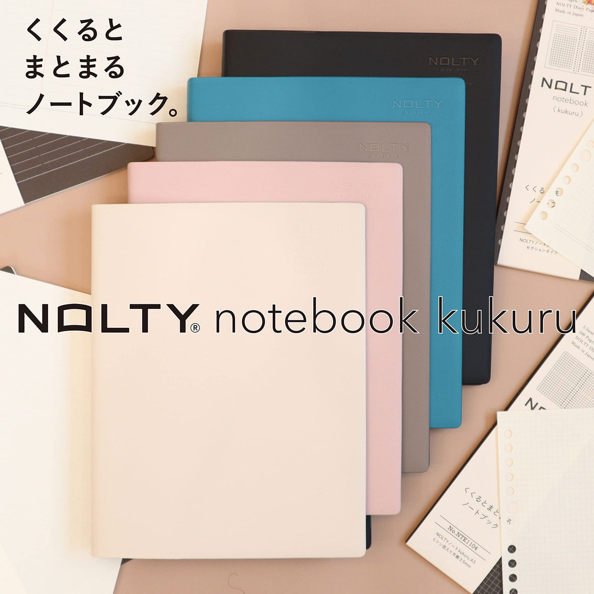 NOLTY kukuru A5 Organizer File in Matte Black for Efficient Planning