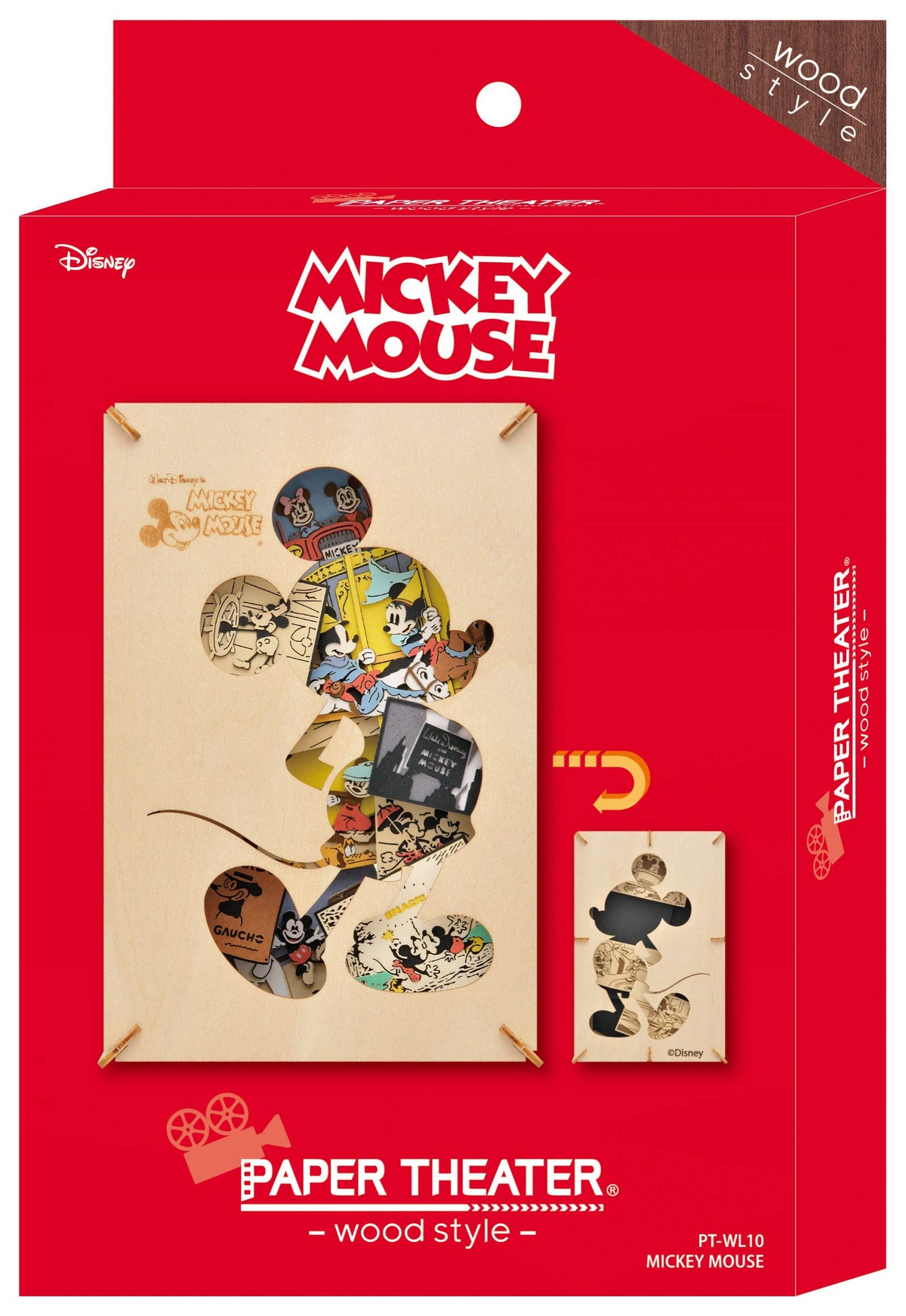 ENSKY Mickey Mouse Paper Theater Wood Style Collectible Model Kit