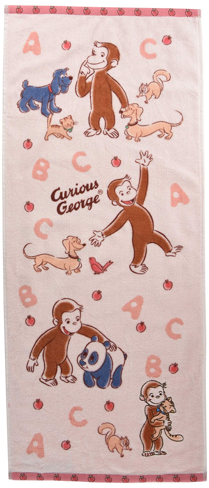 Marushin Face Towel featuring Curious George Soft Cotton for Daily Use