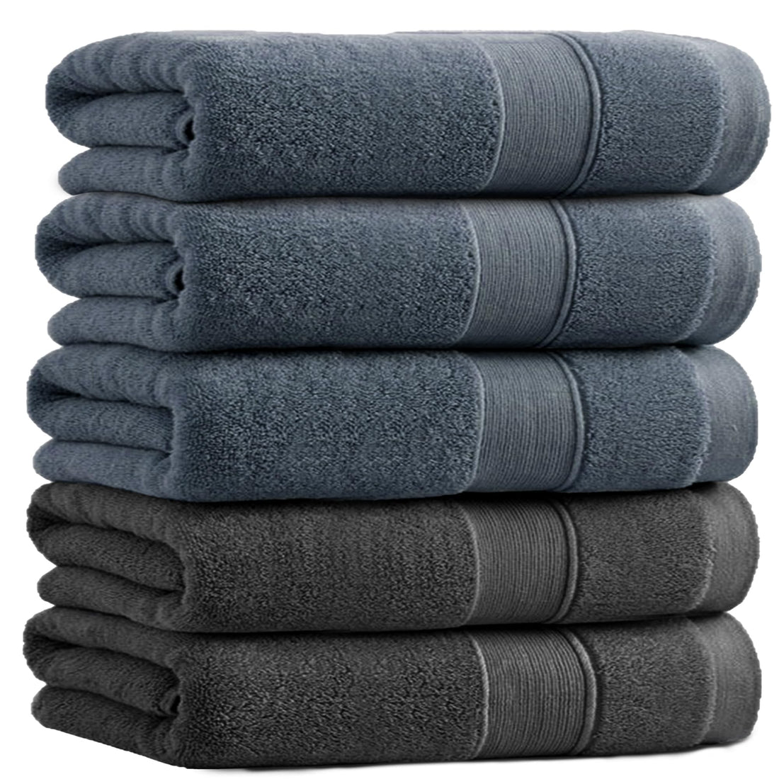 HOSUR Face Towel Set 100% Cotton Hotel Quality Thick Absorbent Towels