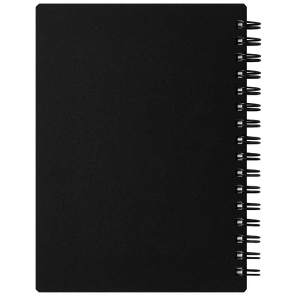 Maruman A6 Ring Notebook with 7mm Ruled Pages Black
