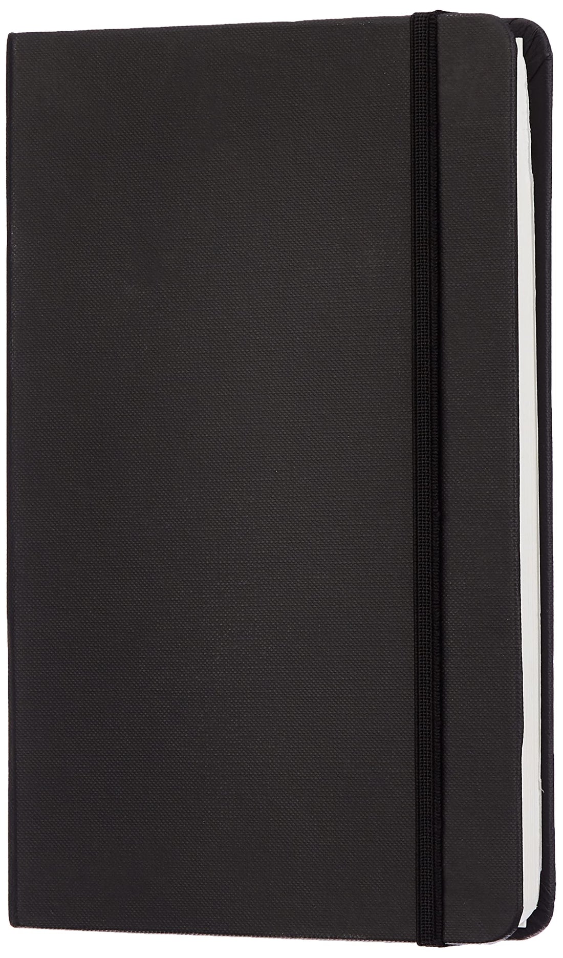Amazon Basics Classic Notebook L Size 13cm x 21cm Black