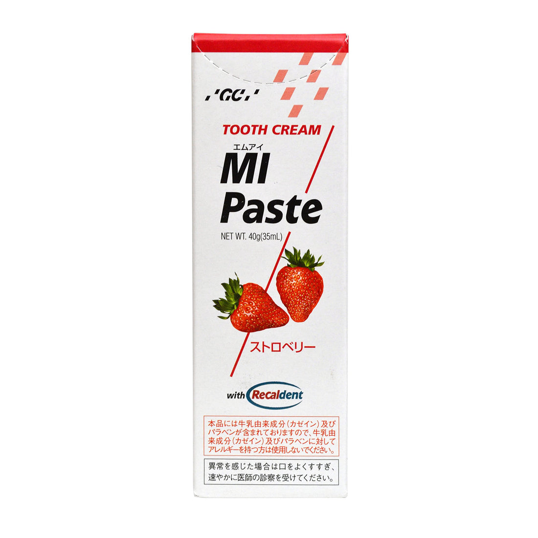 GC MI Paste Strawberry Flavor 40g Gentle Care for Oral Hygiene