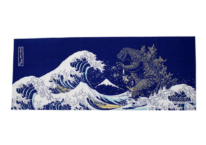 Fokato Fukagawa Tenugui Navy Cotton 100% Japanese Hand Towel