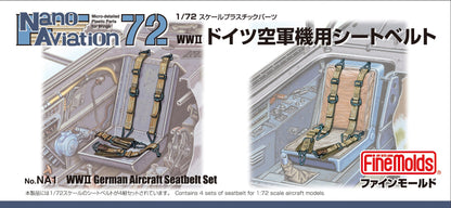 FineMolds 1/72 Scale Model Parts for WWII German Aircraft Seatbelts