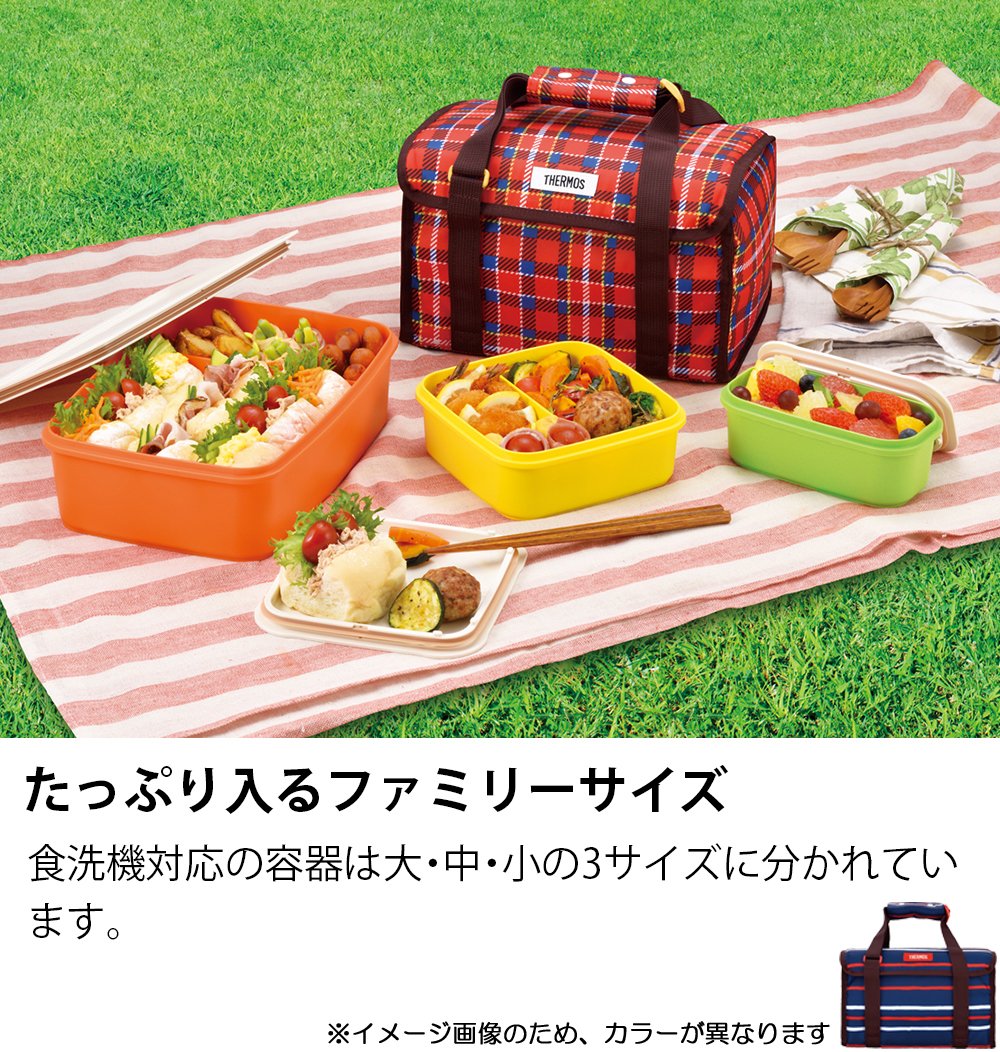 THERMOS Family Fresh Lunch Box 3.9L Navy for Everyday Use
