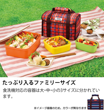 THERMOS Family Fresh Lunch Box 3.9L Navy for Everyday Use