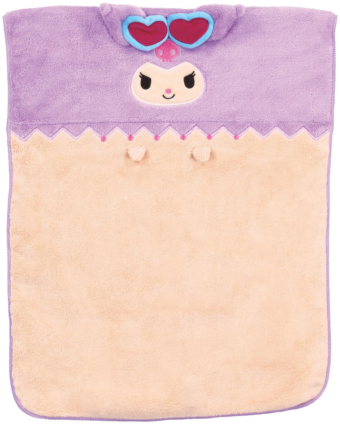Skater Hair Drying Towel 40x100cm Quick-Dry Sanrio Kuromi Design