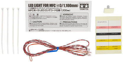 TAMIYA Big Truck Option &amp; Spare Parts No.49 Red LED Long Cable 1100mm
