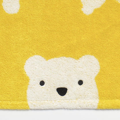 Nishikawa Face Towel 34x75cm Made with Soft Cotton Yellow