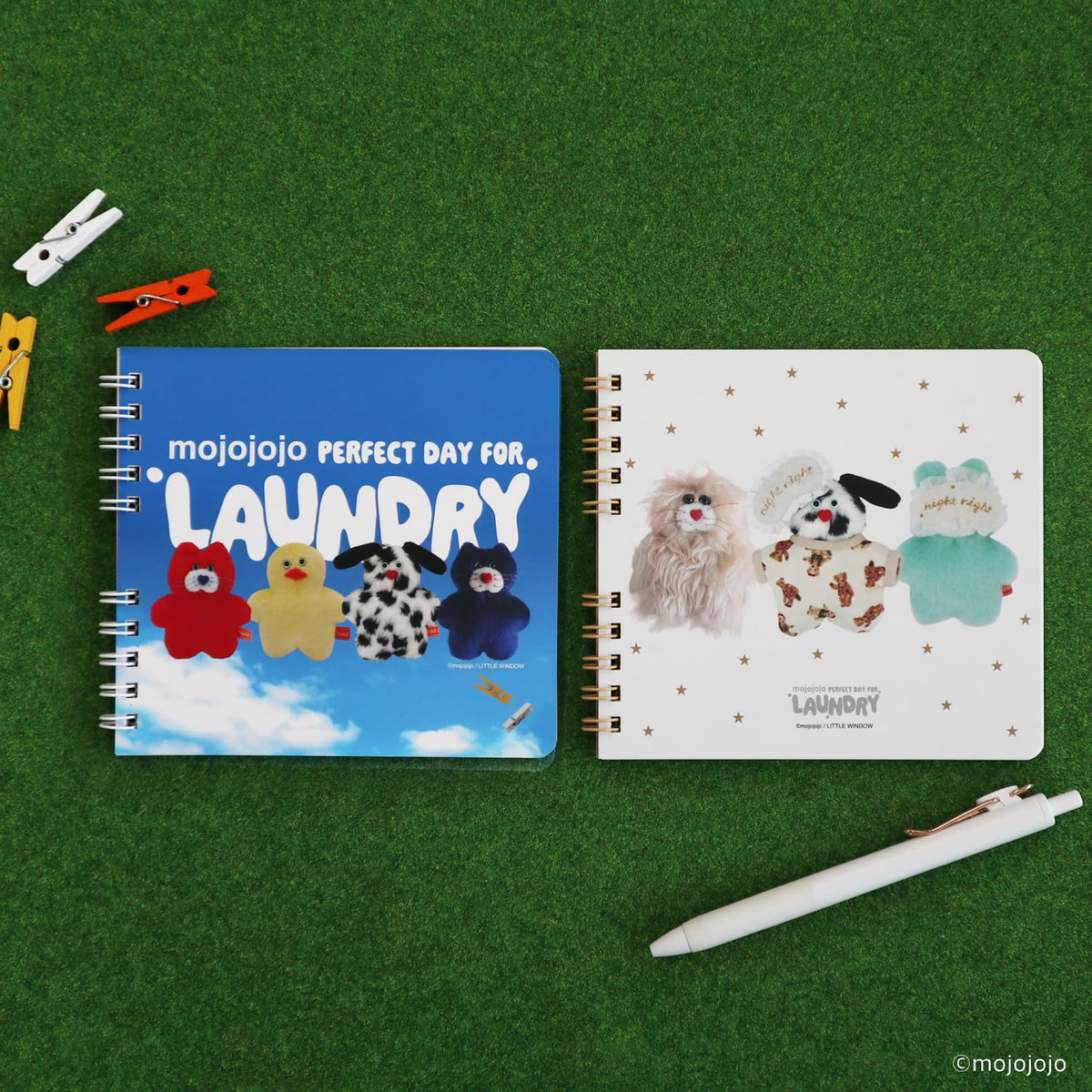 mojojojo Square Ring Notebook Good Night for Ages 6 and Up