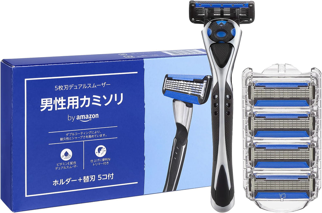 by Amazon 5-Blade Dual-Smoother Men&