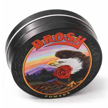 BROSH Pomade with Shine and Hard Hold for Stylish Hair