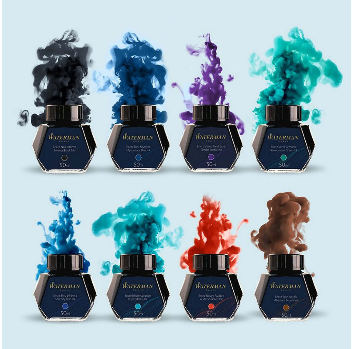 WATERMAN Green Bottle Ink 50ml for Smooth Writing Experience