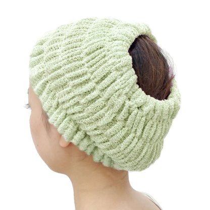 OKA Plush Base Epi Quick-Dry Bath Hair Turban Green Free Size