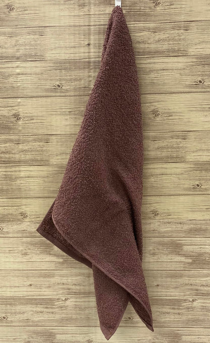 IMAMURA Face Towel Set Brown 2-Pack Made in Japan 34x85cm