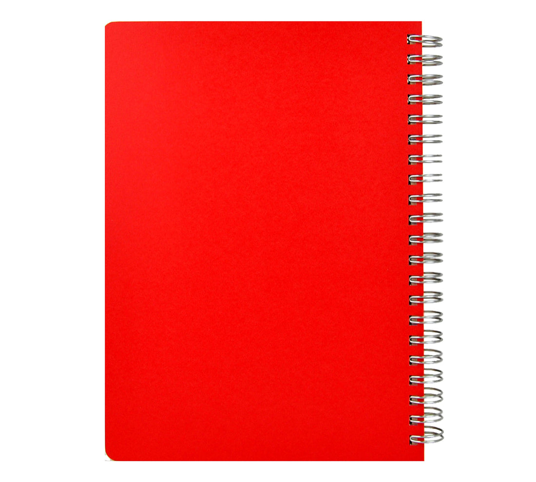 LIFE Vincent A5 Notebook with 8mm Ruled Lines in Red