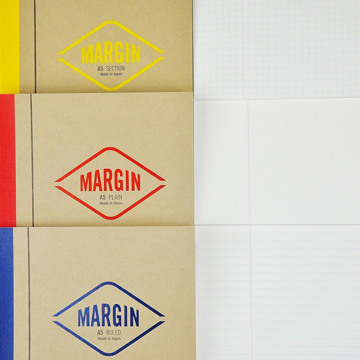 LIFE MARGIN B5 Notebook Red A5 Size for Everyday Use