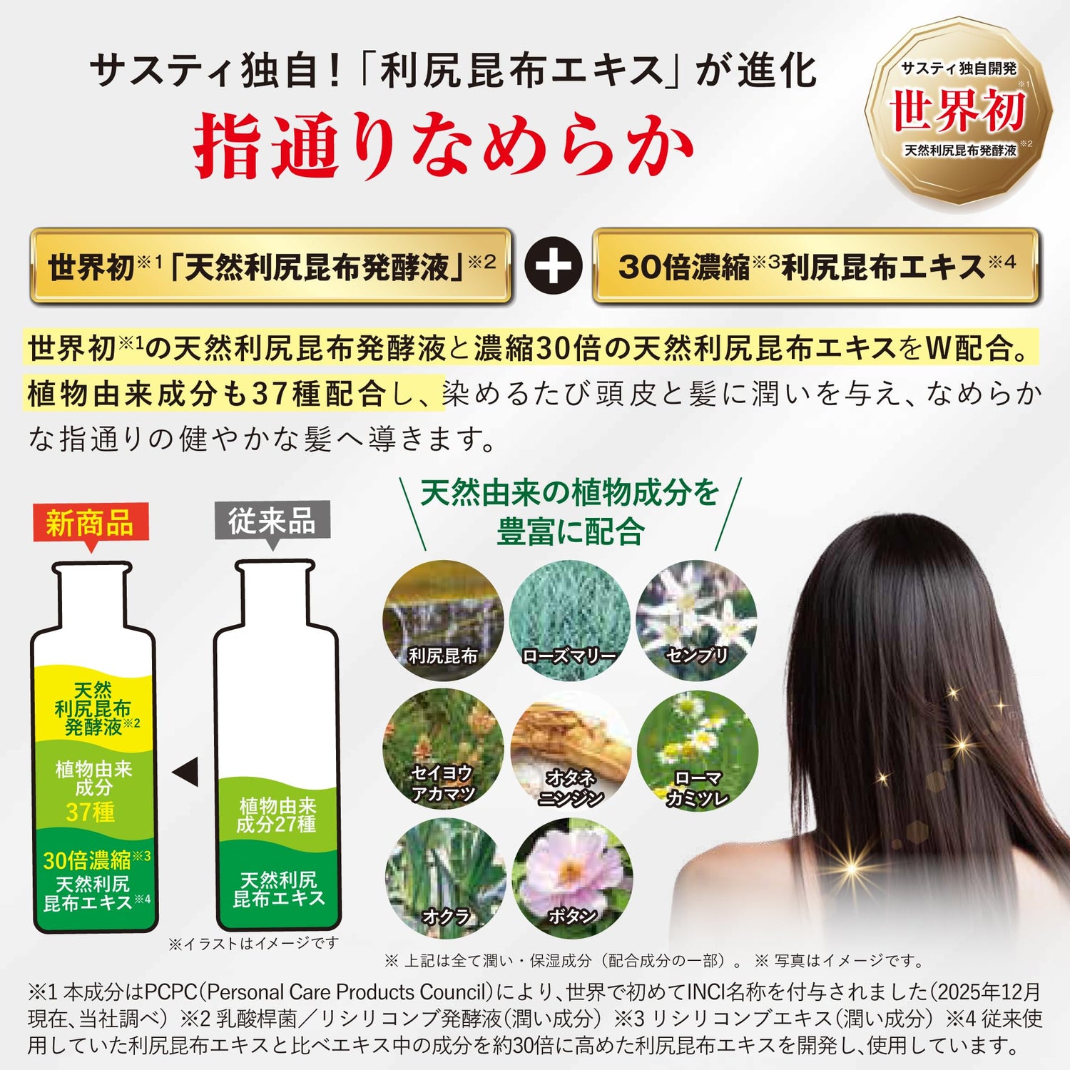 Sastty Hair Color Shampoo for Gray Hair 200ml Dark Brown