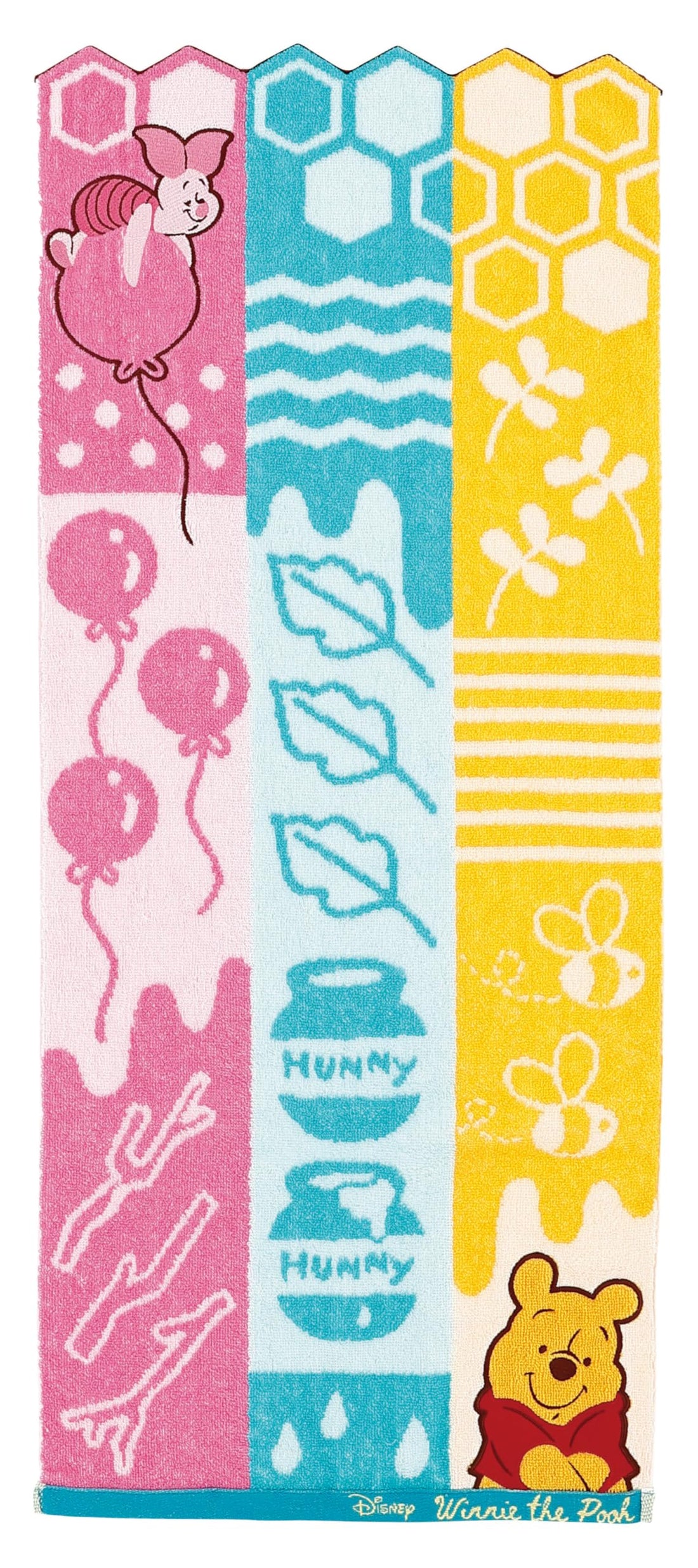 Marushin Disney Winnie the Pooh Face Towel, Chambre, Antibacterial Deodorizing Finish, 34 × 80 cm