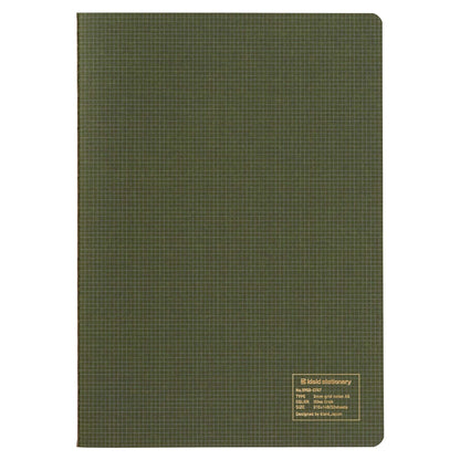 Kleid A5 2mm Grid Notebook Olive 8902 for Daily Writing