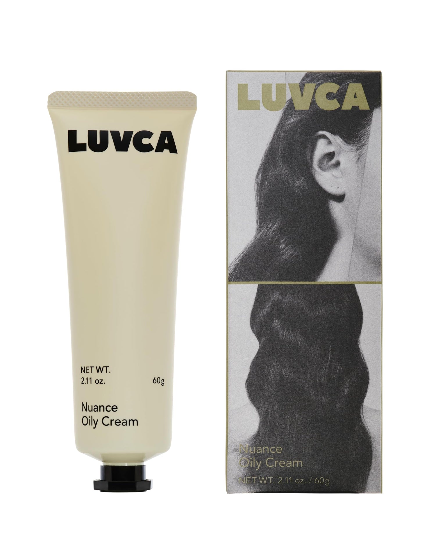 LUVCA Nuance Oily Cream 60g Lightweight Hair Cream for Effortless Styling