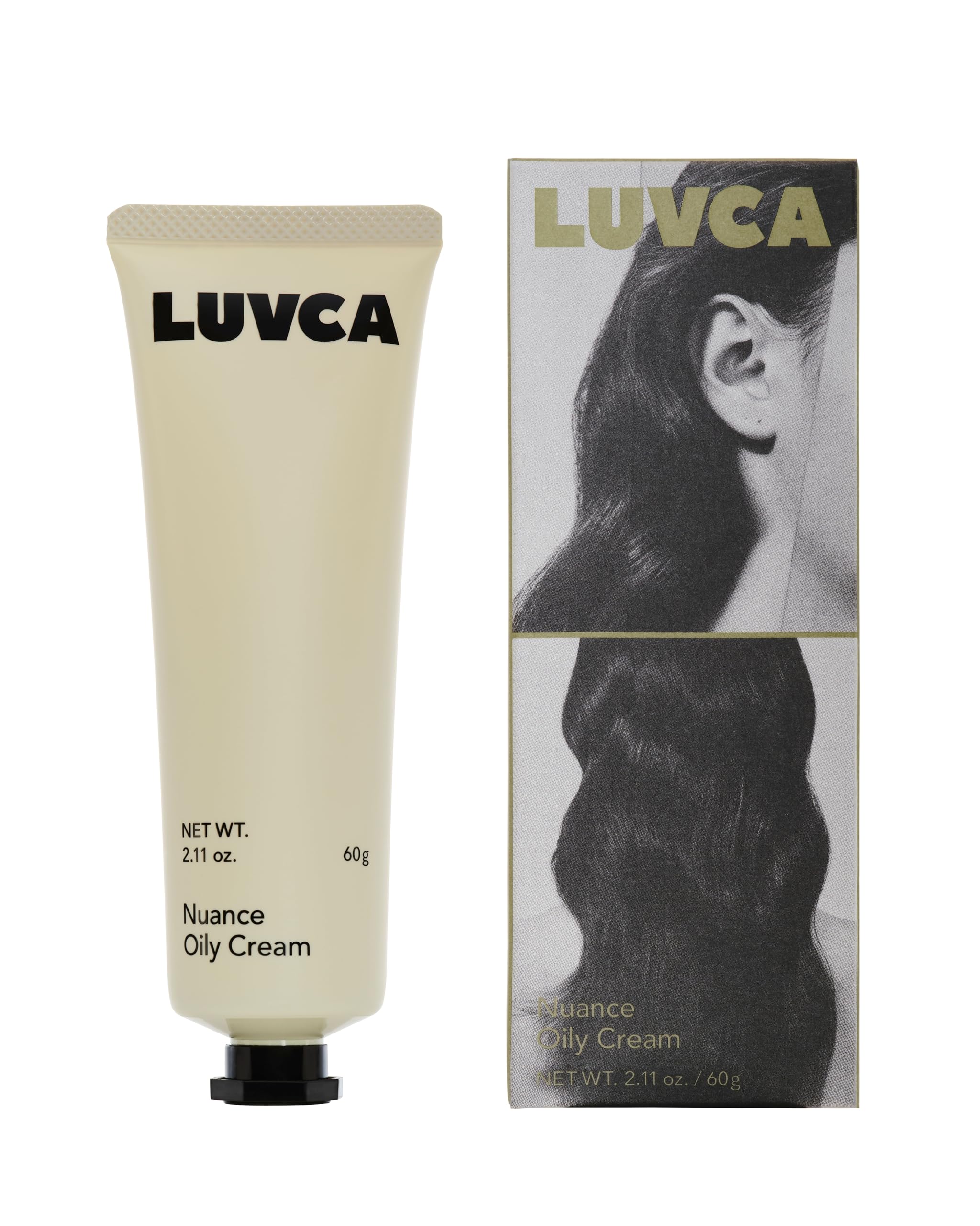 LUVCA Nuance Oily Cream 60g Lightweight Hair Cream for Effortless Styling