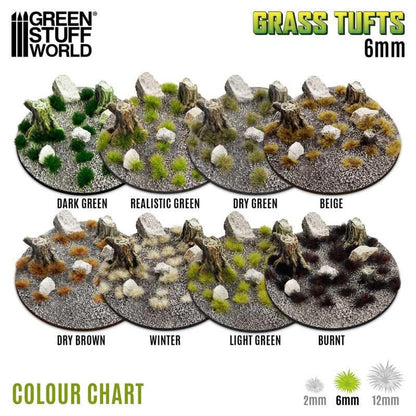 Green Stuff World Grass Tufts 6mm Beige for Model Kits