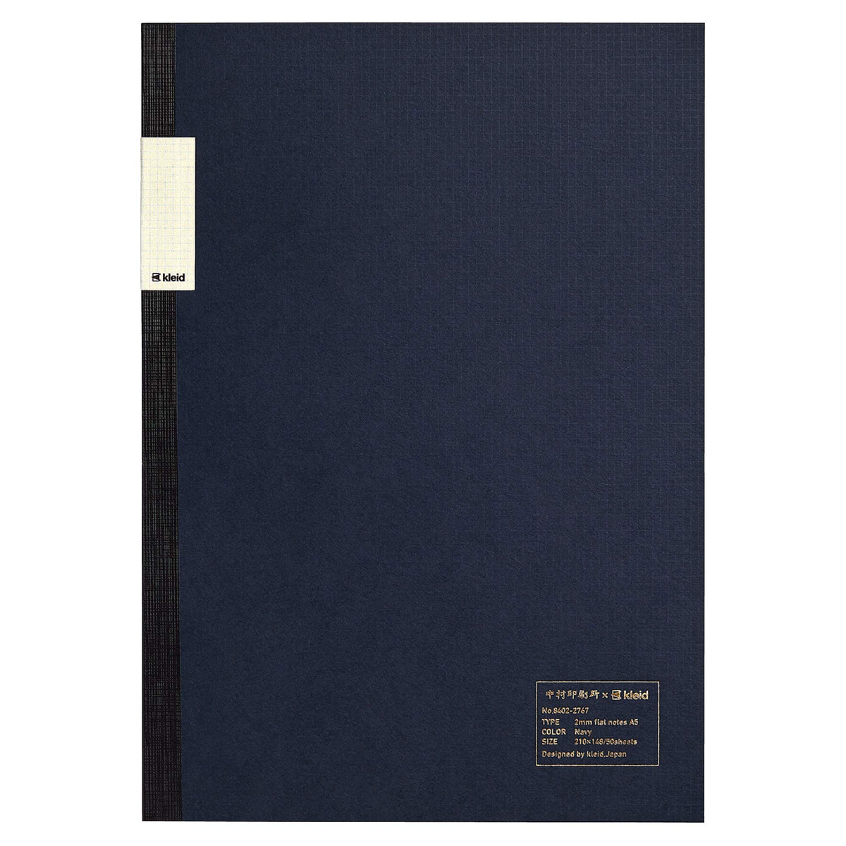 Kleid A5 2mm Flat Notebook Navy for Creative Note-Taking