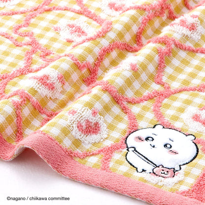 Chiikawa Face Towel Yellow Soft Gauze 34x80cm