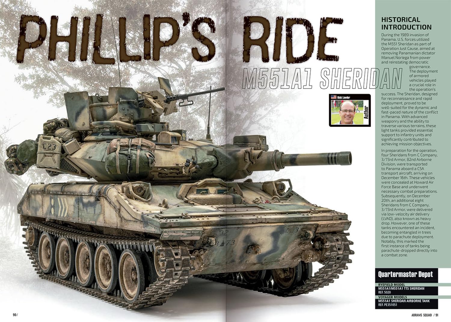 Pla Editions Abrams Squad M551 Sheridan Modeling Guide Book