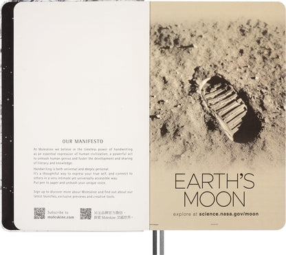 Moleskine NASA-Inspired Large Notebook Light Gray 13cm x 21cm