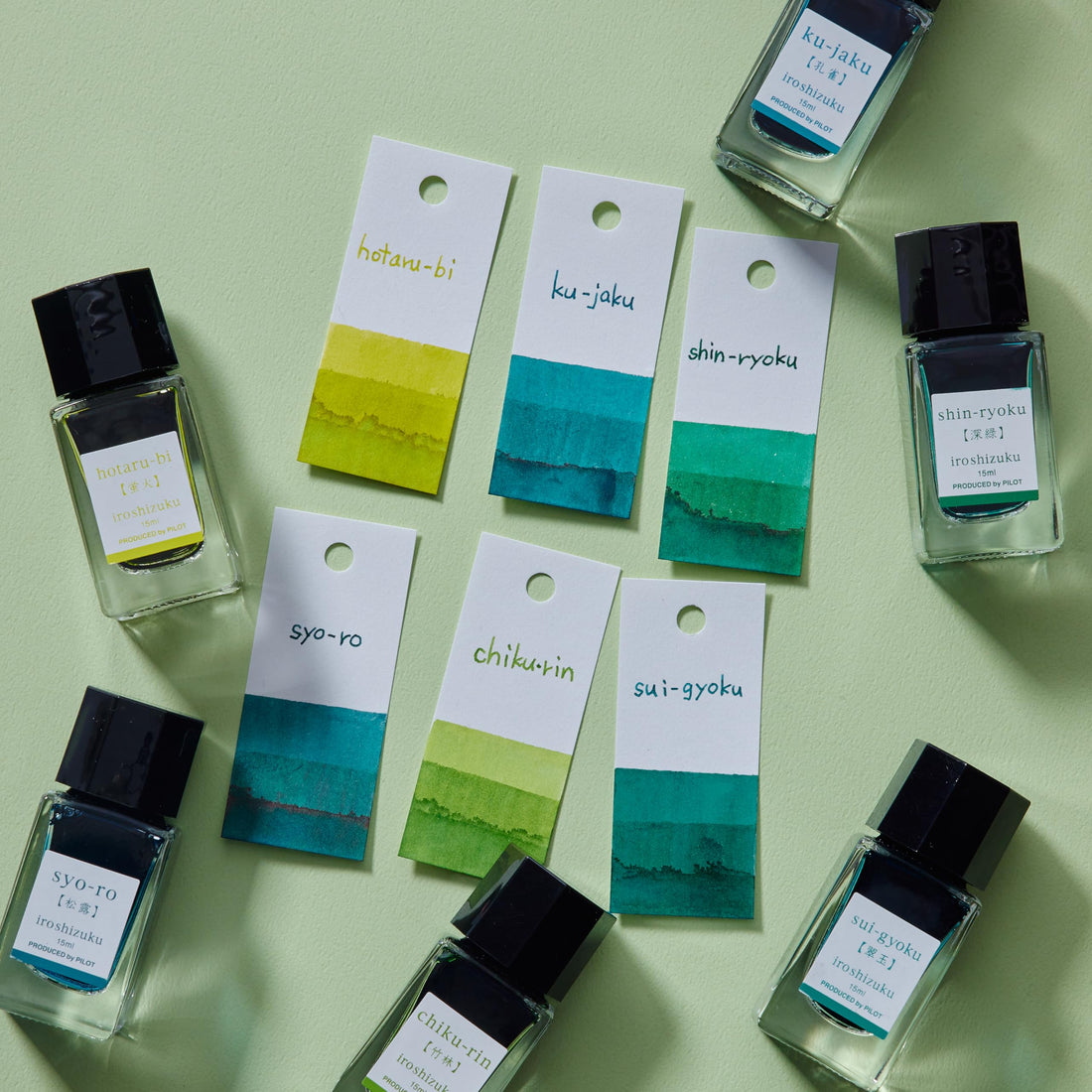 PILOT Encre iroshizuku mini vert profond (Shinryoku) 15 ml