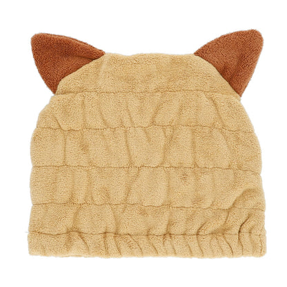 Marushin Kids Swimming Towel Cap Cat Design for Hair Drying