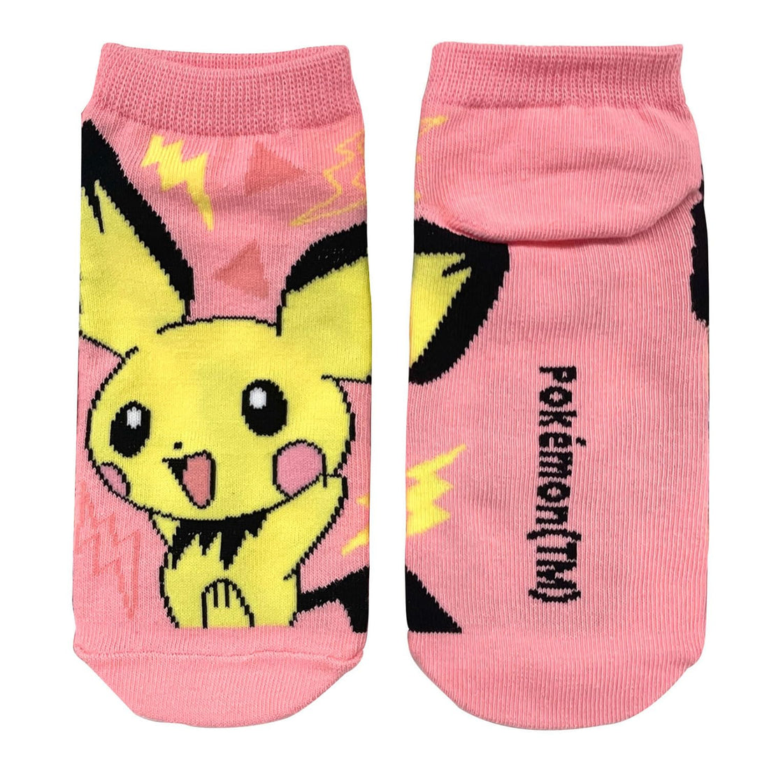 Small Planet Pokémon Character Socks Featuring Pikachu and Pichu for Juniors