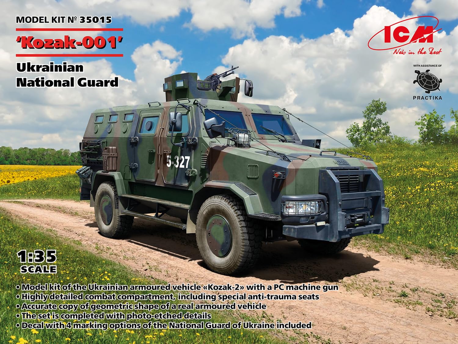 ICM 1/35 Ukraine Kozak-001 National Guard Model Kit