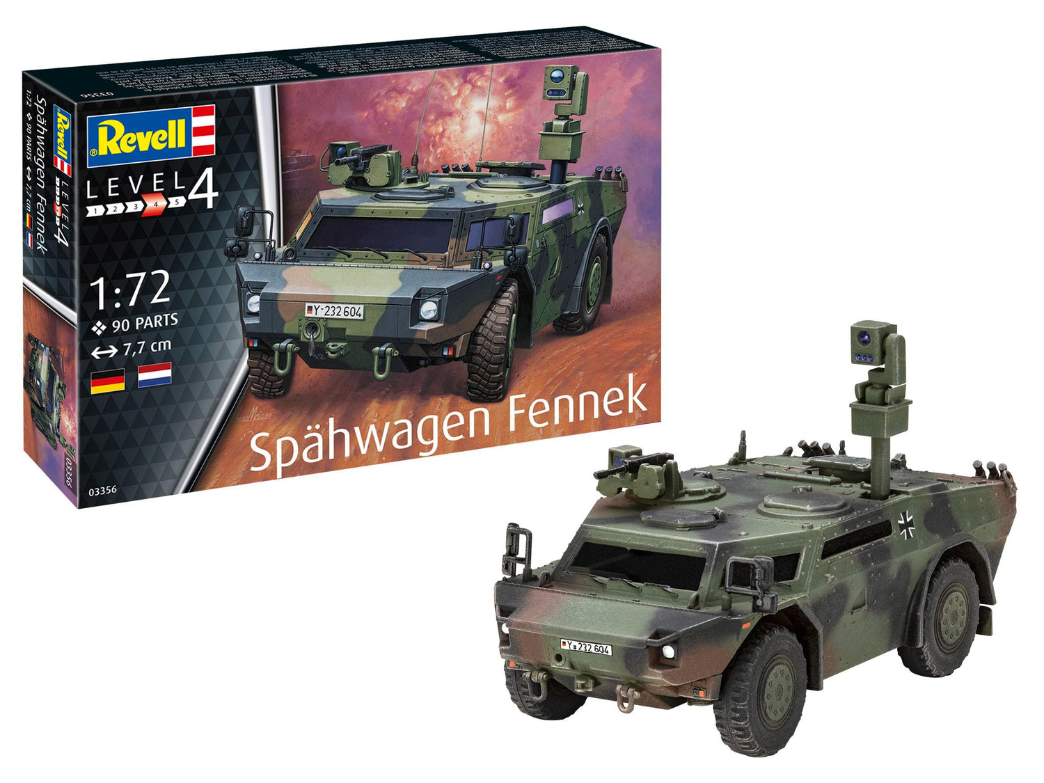 Revell 1/72 Scale German Fennek Reconnaissance Vehicle Model Kit