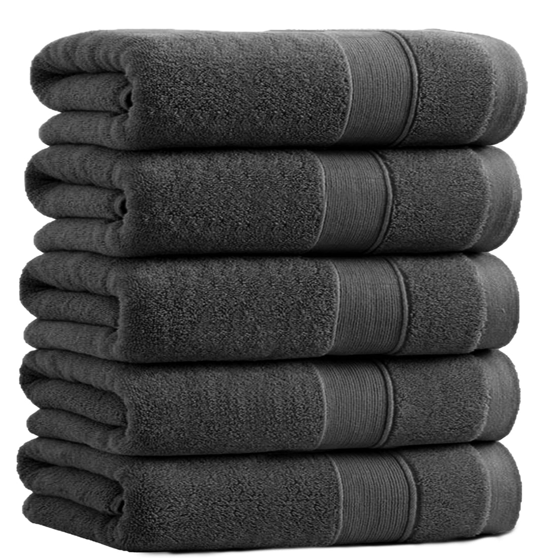 HOSUR Face Towels Set of 5 Soft Quick-Dry Cotton Hotel Quality