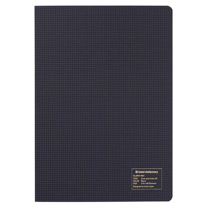 Kleid A5 2mm Grid Notebook Black for Precision Note-Taking