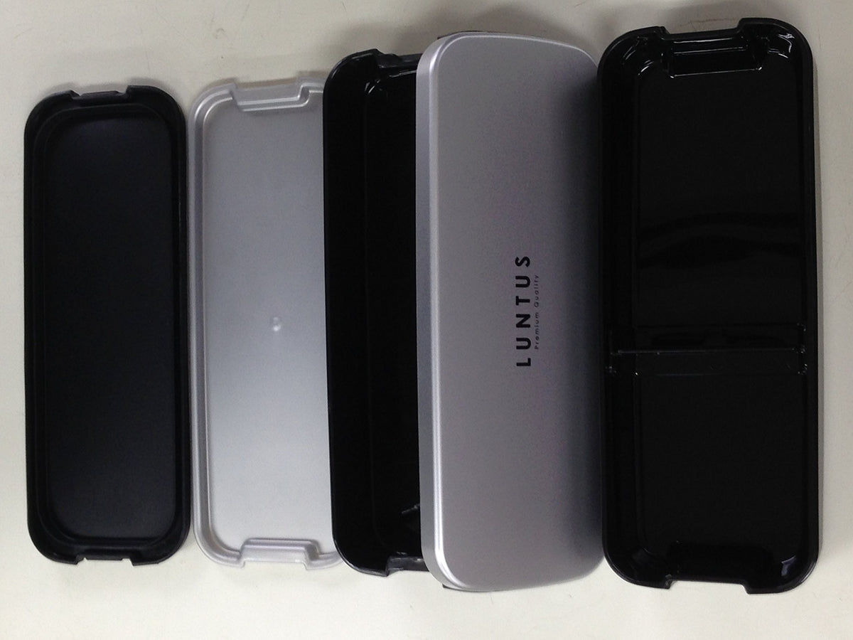 Asvel Two-Tier Lunch Box with Bag Silver SS-T820