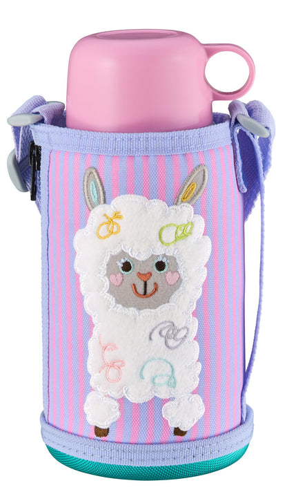 TIGER 600ml Stainless Steel Water Bottle with Straw for Kids